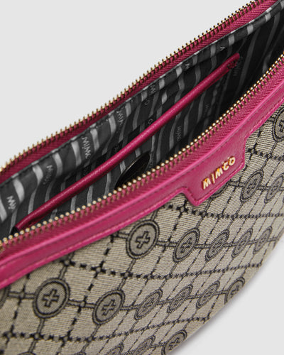 Mim-Gram Crescent Crossbody Bag - Dahlia Pink