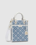 Mim-Gram Mini Tote Bag - Washed Denim