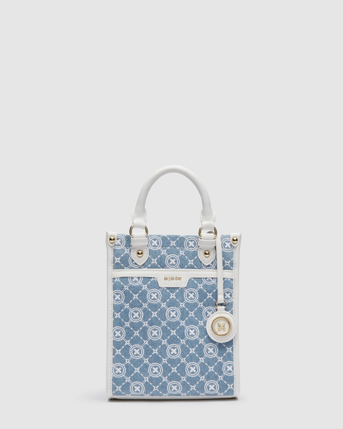 Mim-Gram Mini Tote Bag - Washed Denim