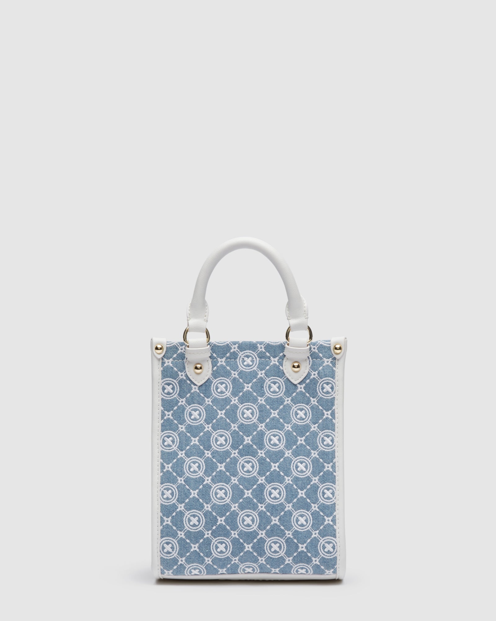 Mim-Gram Mini Tote Bag - Washed Denim