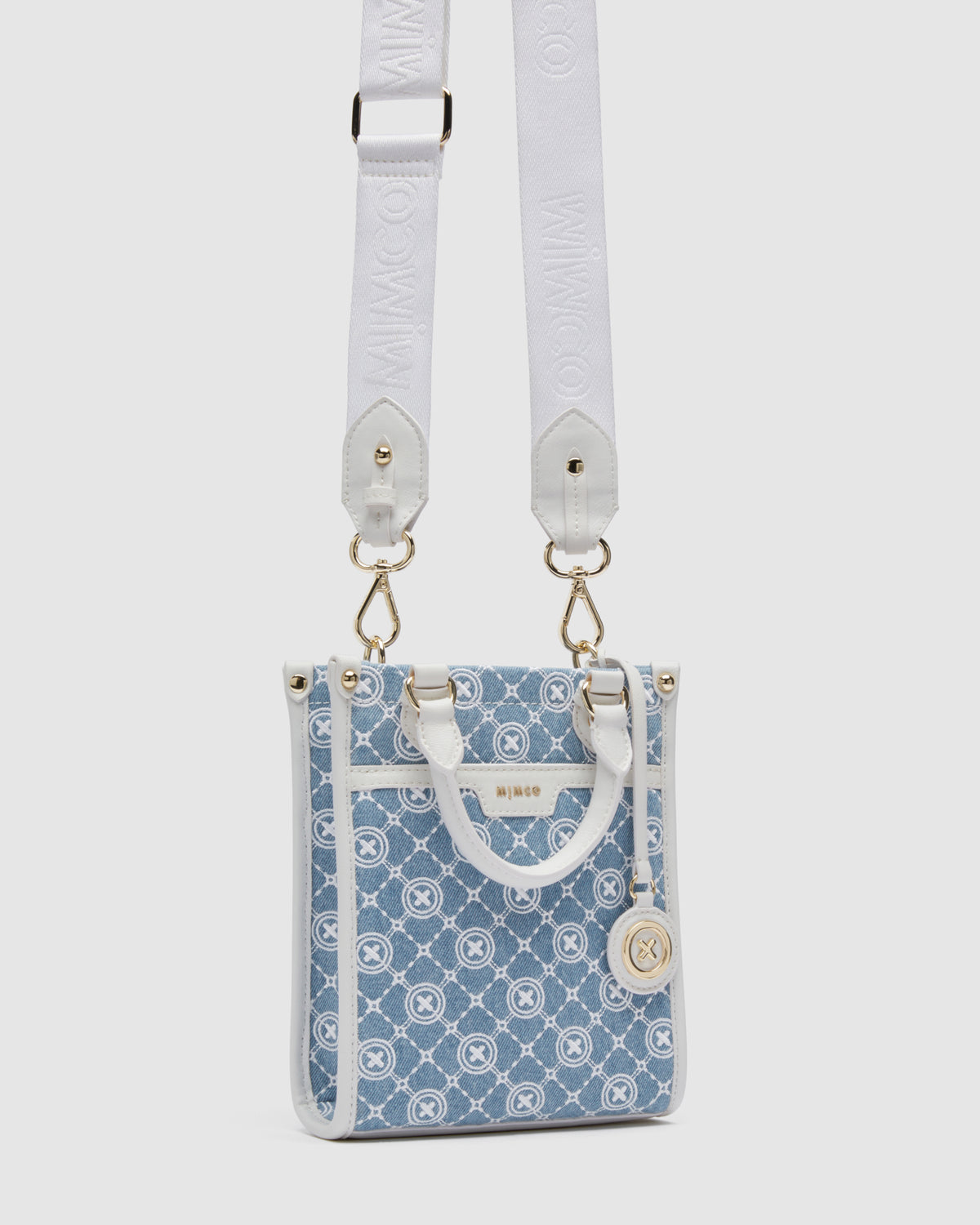 Mim-Gram Mini Tote Bag - Washed Denim