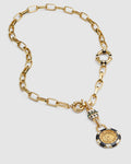 Roulette Necklace - Black White