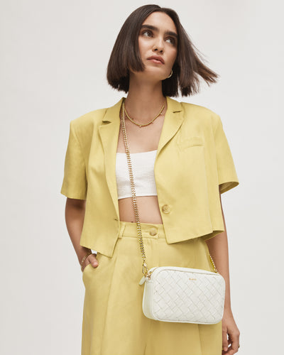 Classico Chain Crossbody Bag - White