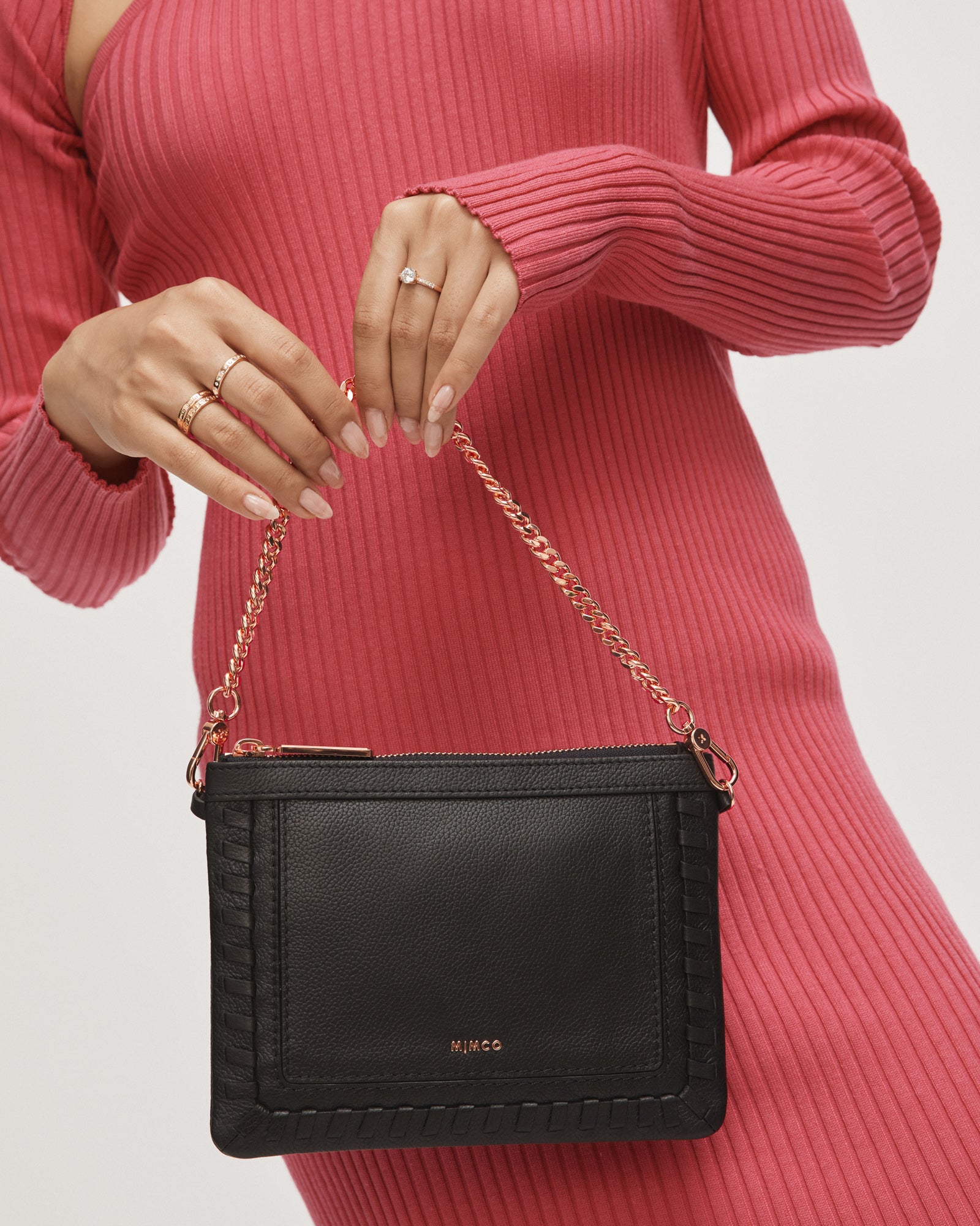 Link Chain Shoulder Bag Strap - Rose Gold