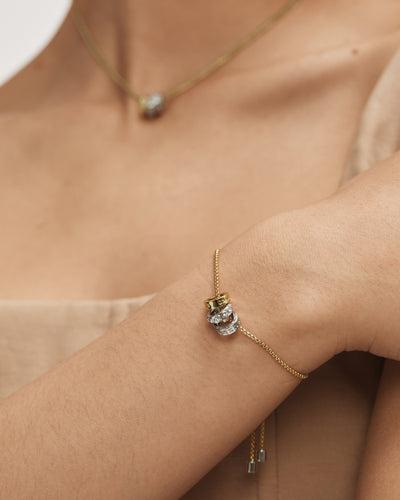 Halo Toggle Bracelet - Gold Silver