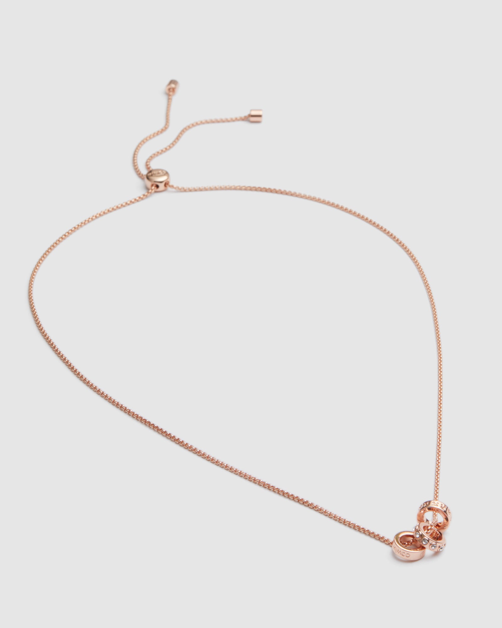 Halo Necklace - Rose Gold
