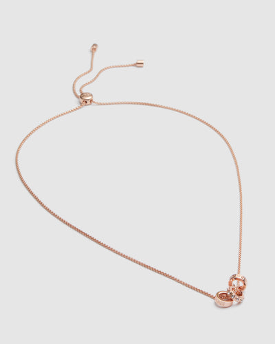 Halo Necklace - Rose Gold