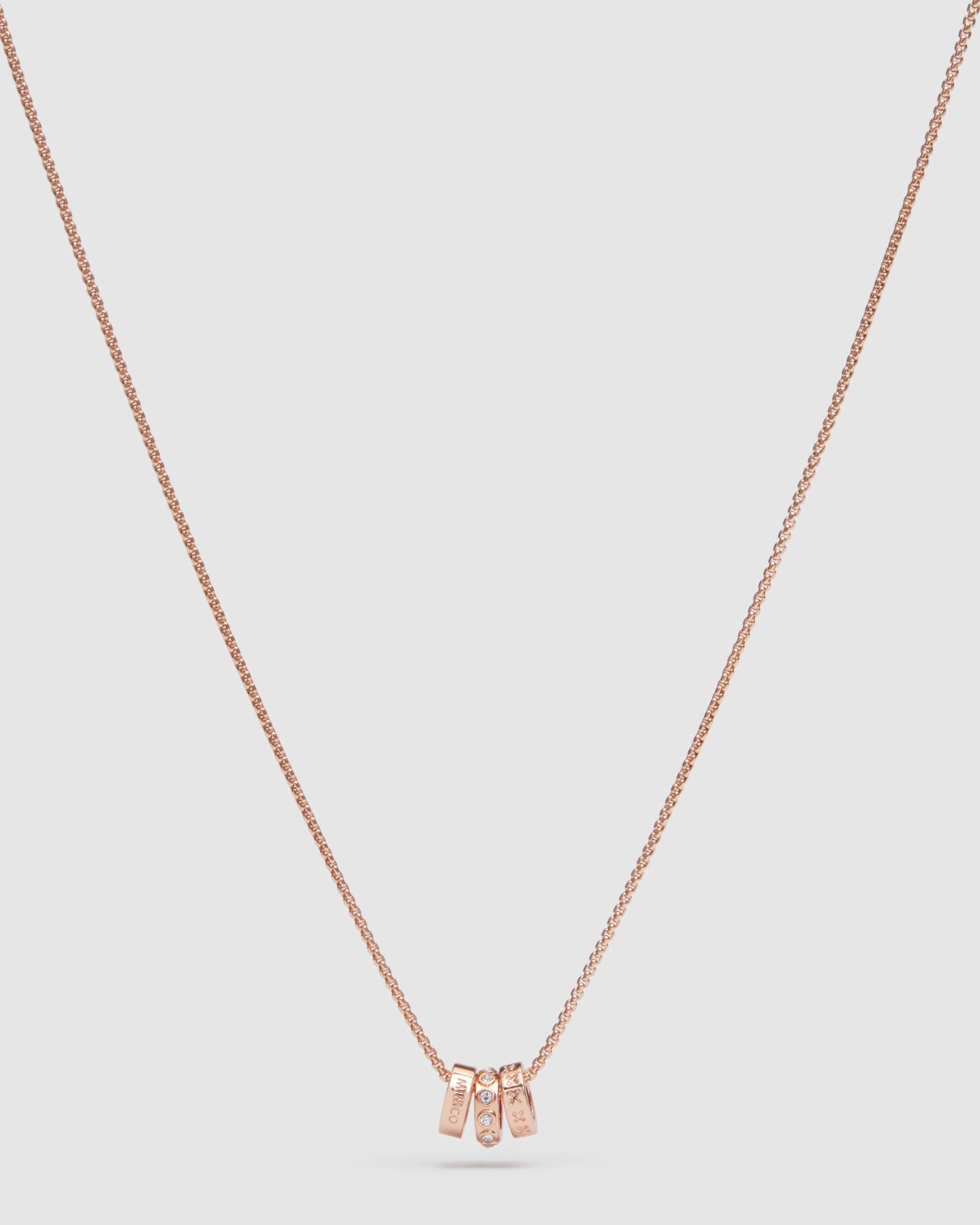 Halo Necklace - Rose Gold