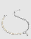 Estrid Pearl Necklace - Silver
