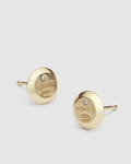 Esse Stud Earrings - Gold