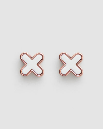Dreamer Stud Earrings - White