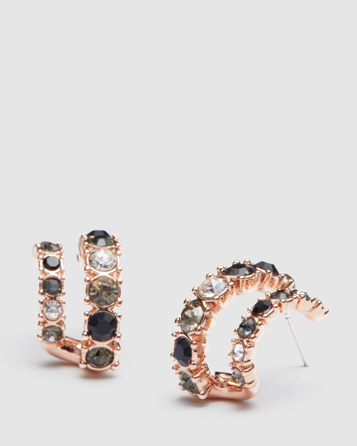 Vision Hoop Earrings - Black
