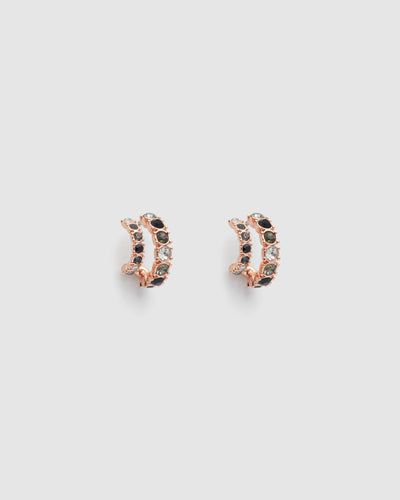 Vision Hoop Earrings - Black