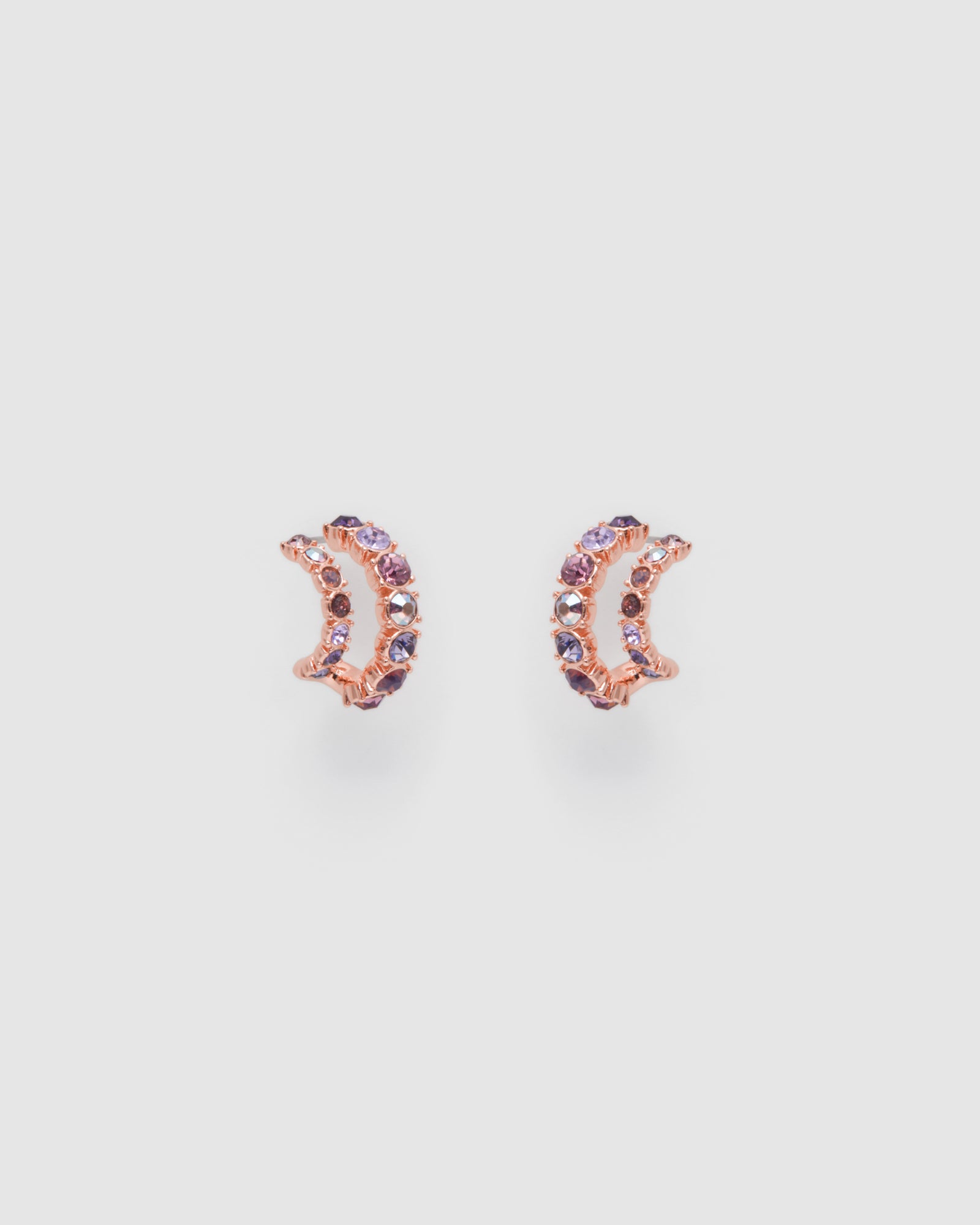 Vision Hoop Earrings - Mauve Mist