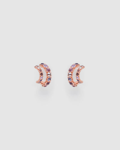 Vision Hoop Earrings - Mauve Mist