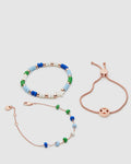 Imagine Wrist Bracelet Trio Gift Set - Field Green