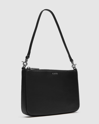 Classico Shoulder Bag - Black Gunmetal