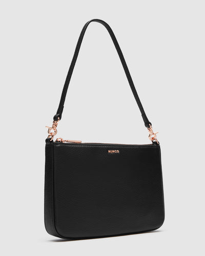 Classico Shoulder Bag - Black Rose Gold