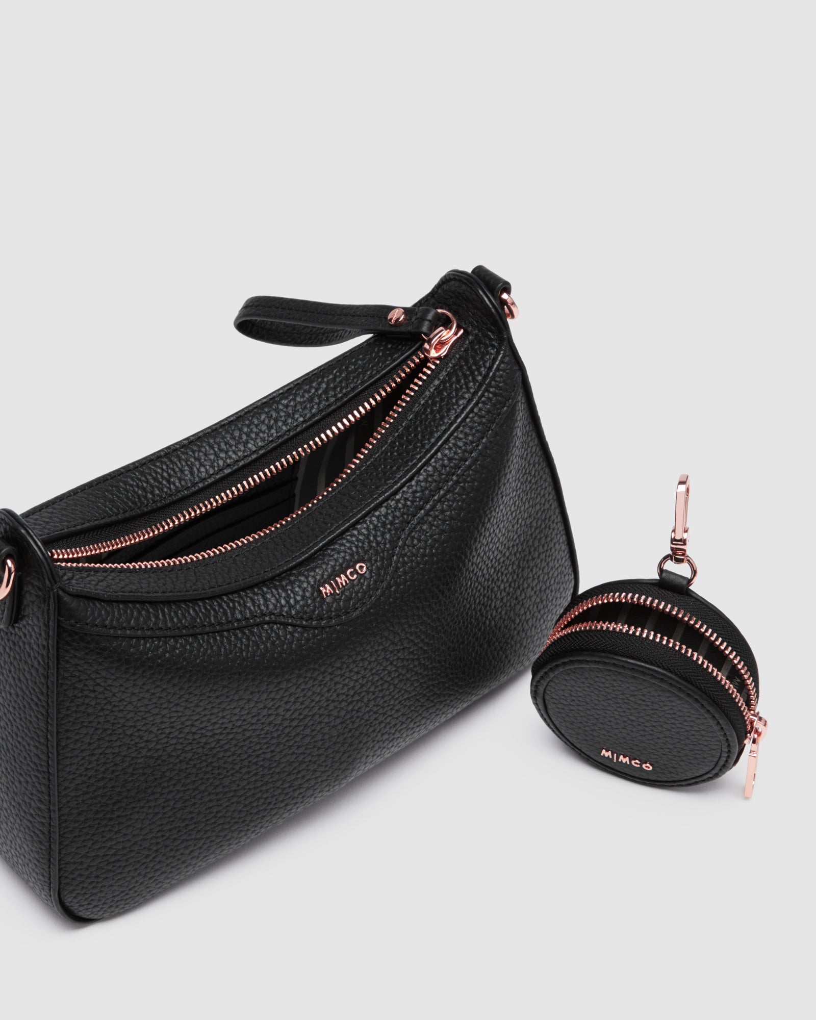 Jett Crossbody Bag - Black Rose Gold