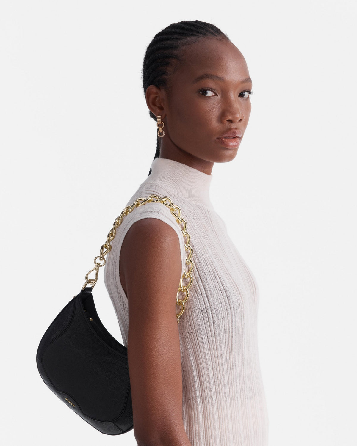 Chunky Chain Shoulder Bag Strap - Light Gold