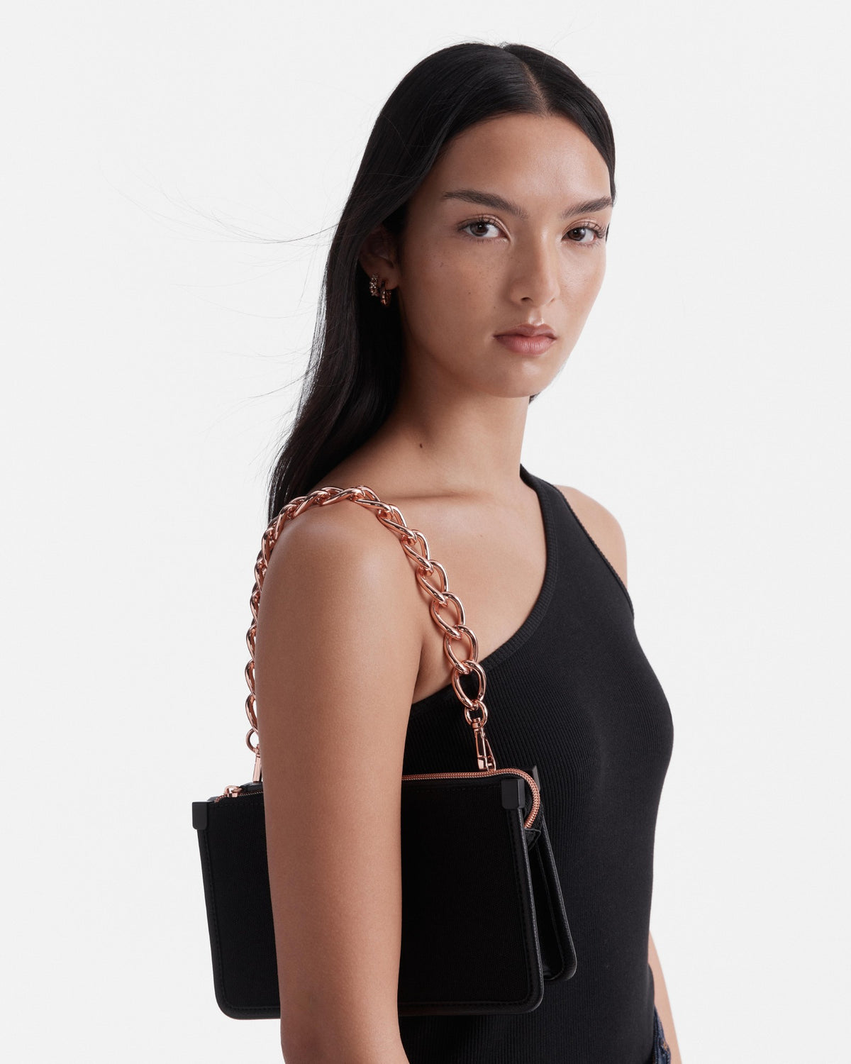 Chunky Chain Shoulder Bag Strap - Rose Gold