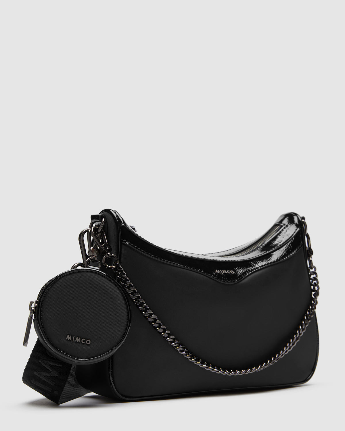 Jett Vegan Crossbody Bag - Black Gunmetal