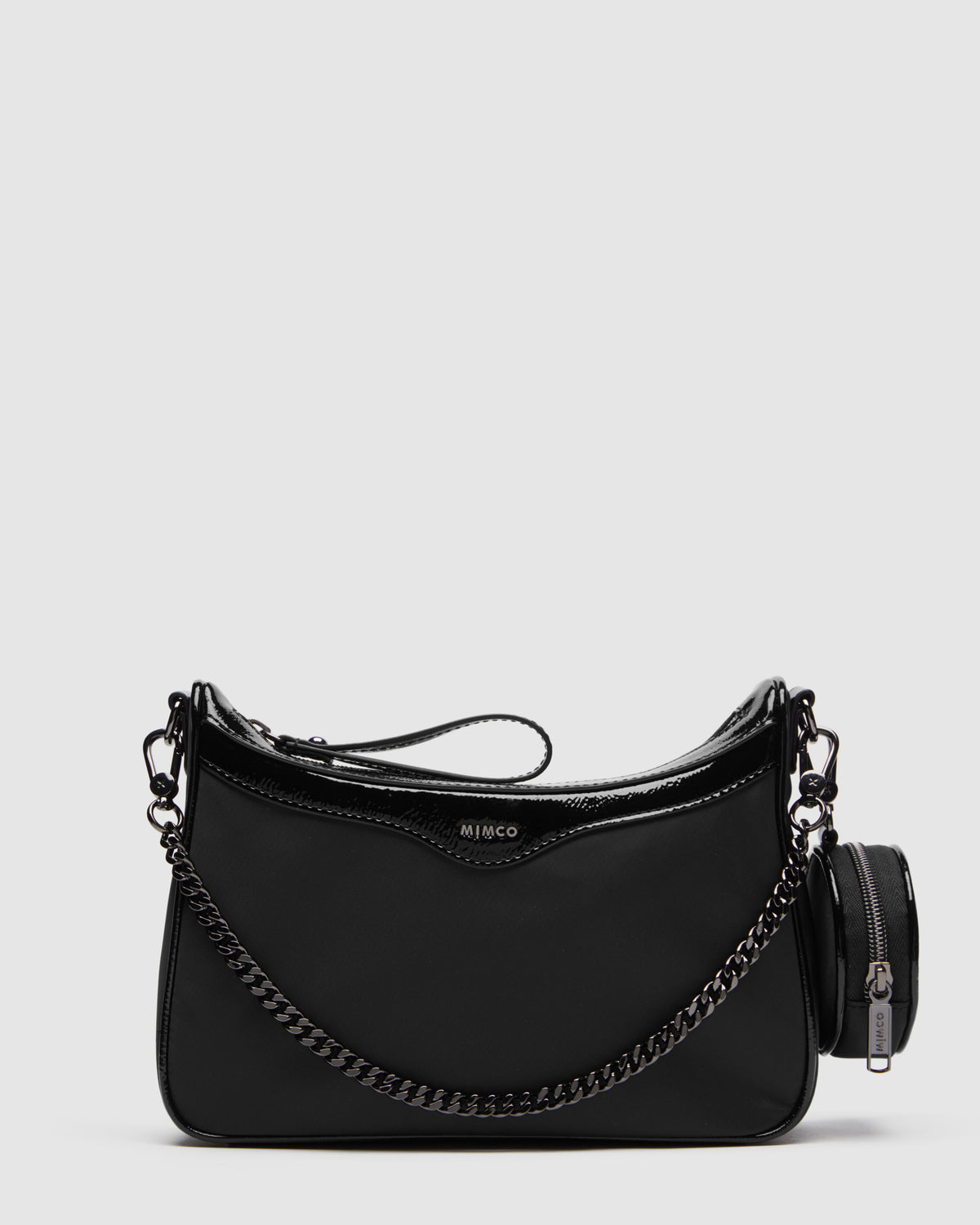 Jett Vegan Crossbody Bag - Black Gunmetal