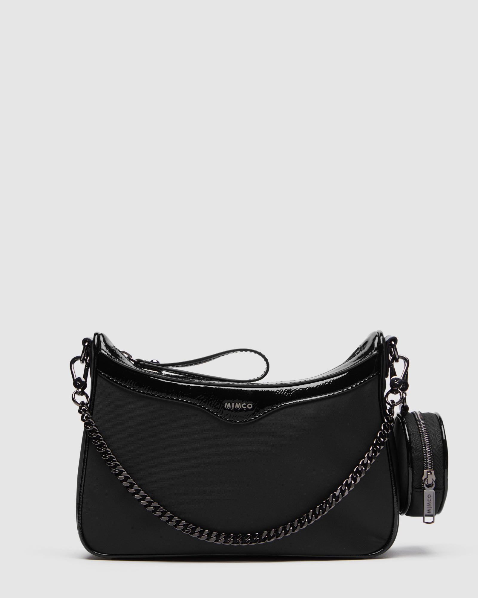 Jett Vegan Crossbody Bag - Black Gunmetal