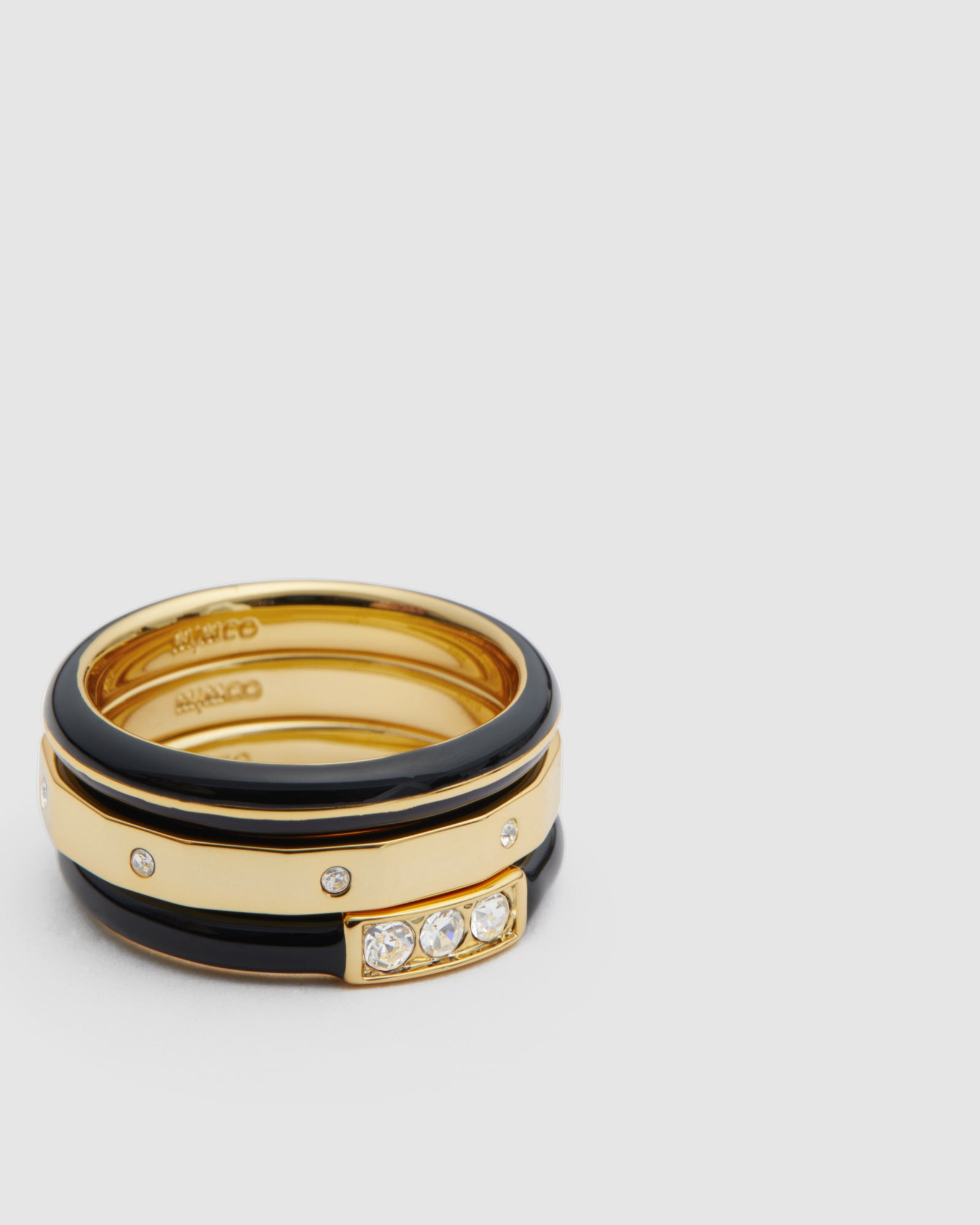 Casino Ring Stack - Black