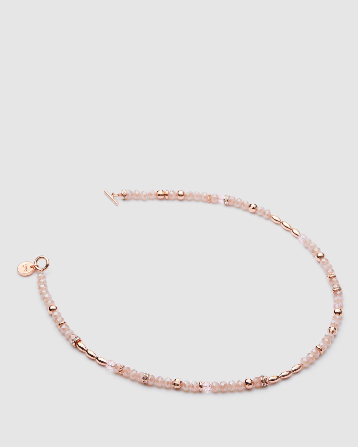 Ecliptic Beaded Necklace - Amaretto