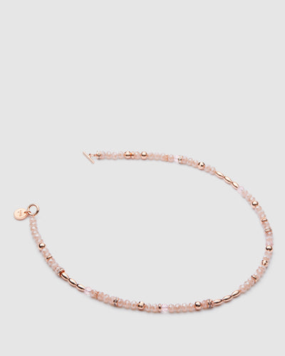 Ecliptic Beaded Necklace - Amaretto