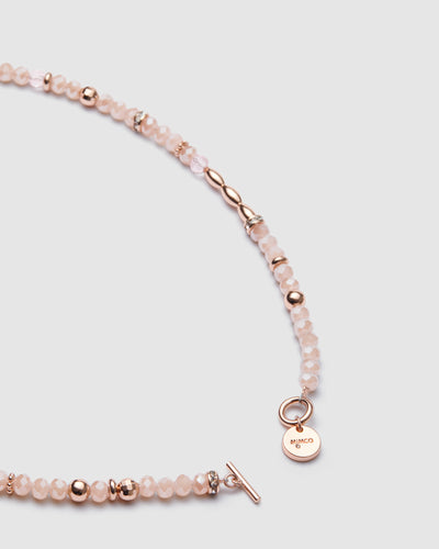 Ecliptic Beaded Necklace - Amaretto