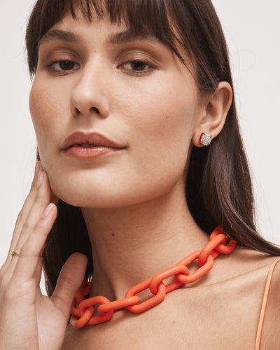 Villa Necklace - Sunset Orange