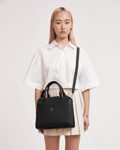 D-Vine Tote Bag - Black Rose Gold