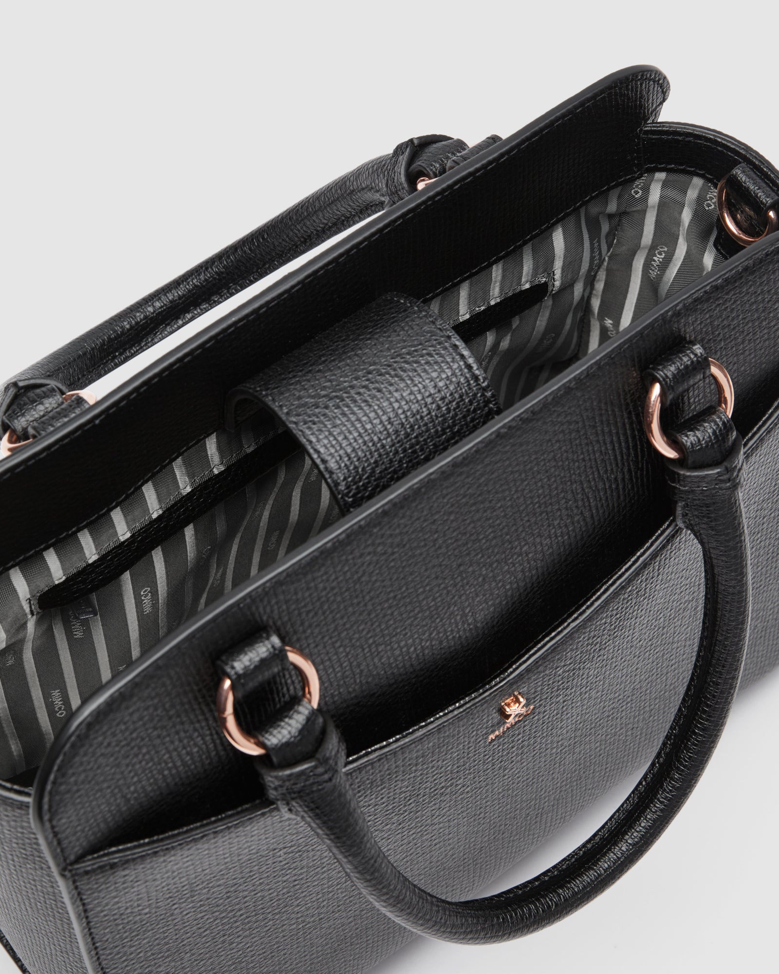 D-Vine Tote Bag - Black Rose Gold