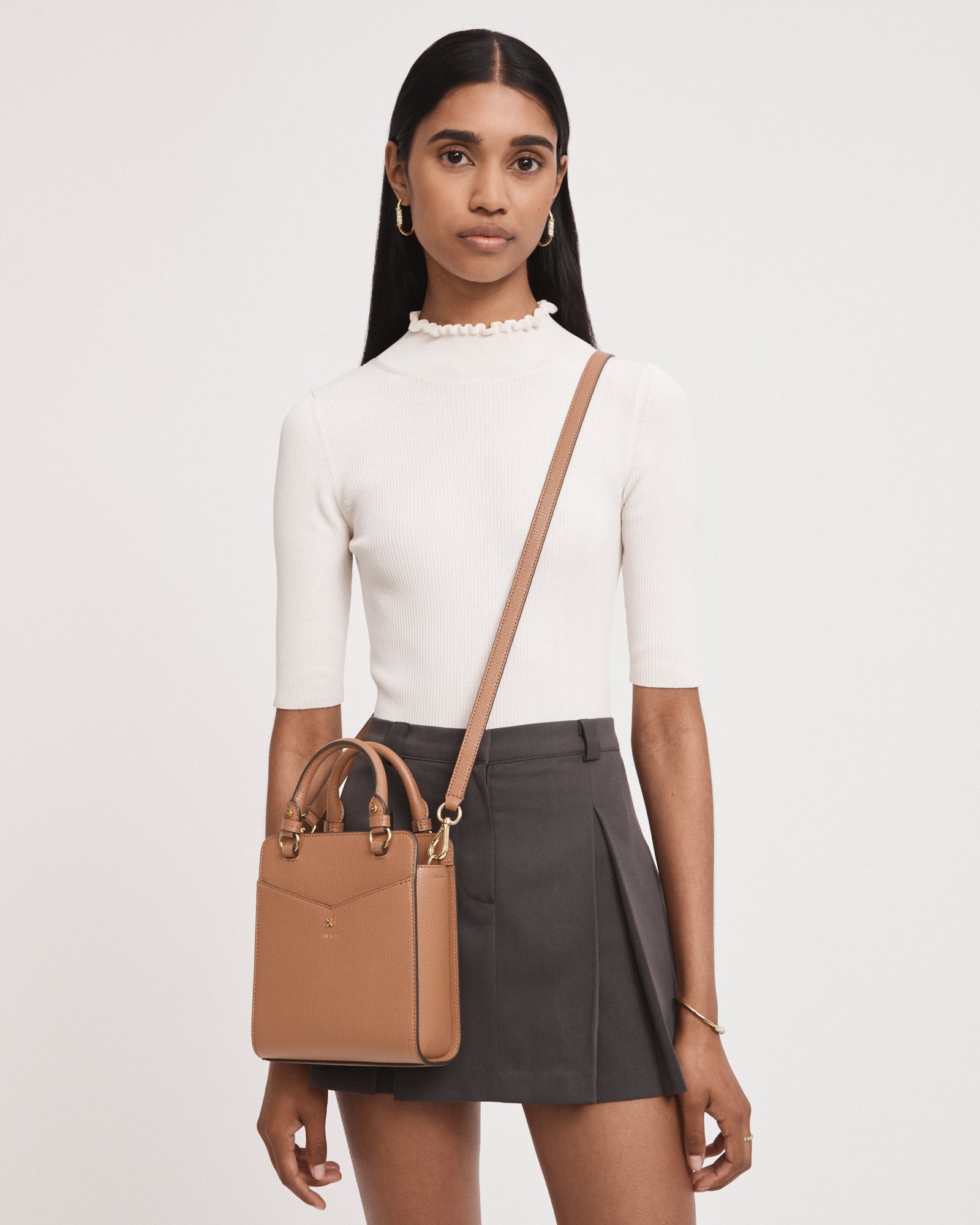 D-Vine Mini Tote Bag - Caramel