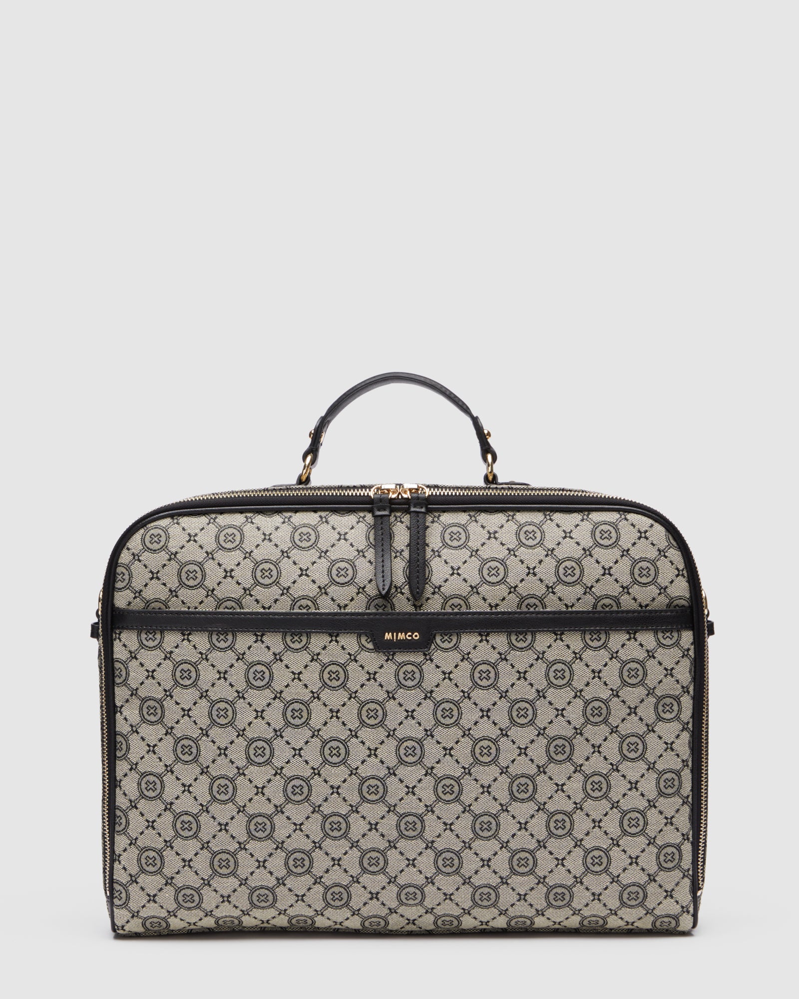 Mim-Gram Laptop Bag - Black Light Gold