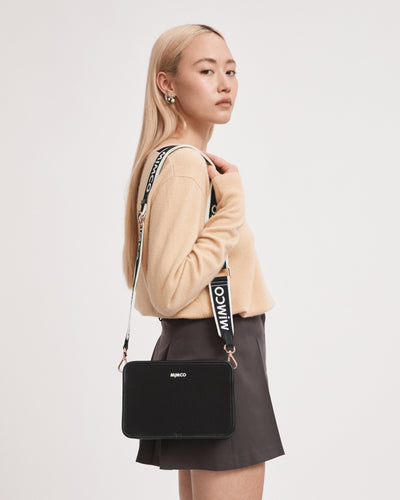 Stevie Crossbody Bag - Black White