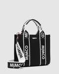 Stevie Mini Tote Bag - Black White