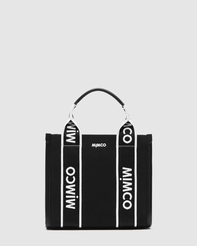 Stevie Mini Tote Bag - Black White