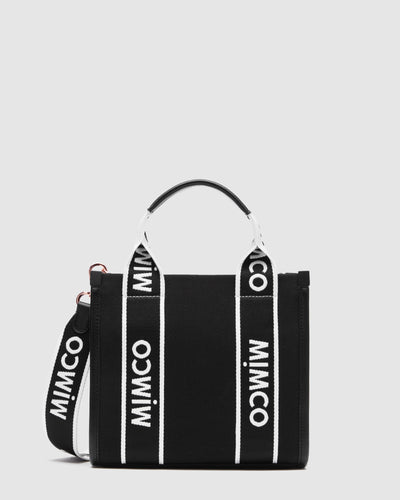 Stevie Mini Tote Bag - Black White