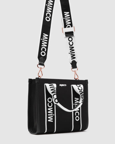 Stevie Mini Tote Bag - Black White