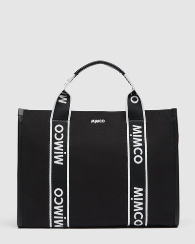 Stevie Tote Bag - Black White