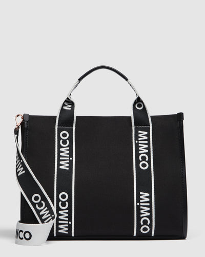 Stevie Tote Bag - Black White