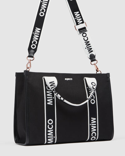 Stevie Tote Bag - Black White