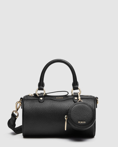 Jett Cylinder Crossbody Bag - Black Light Gold