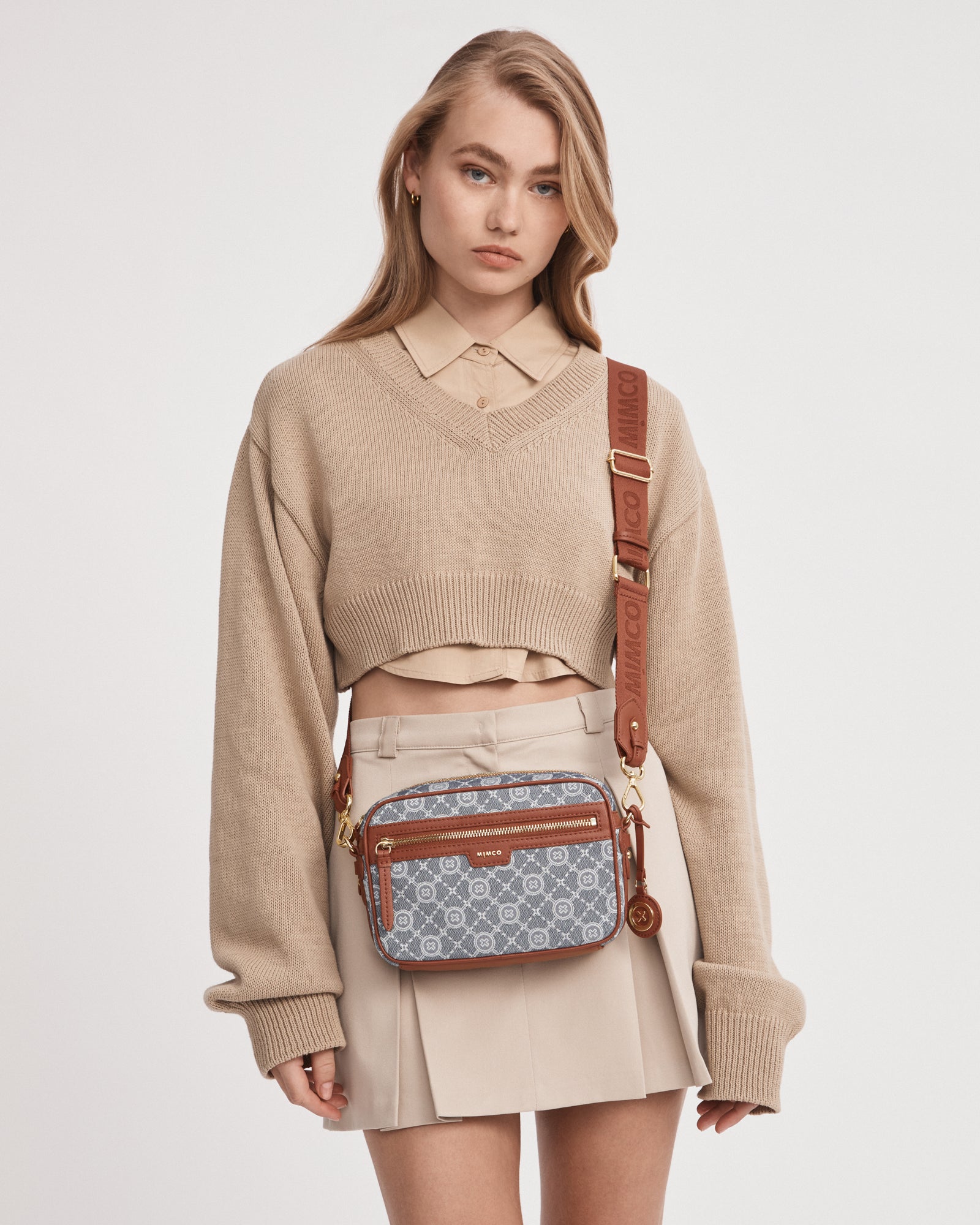 Mim-Gram Crossbody Bag - Denim
