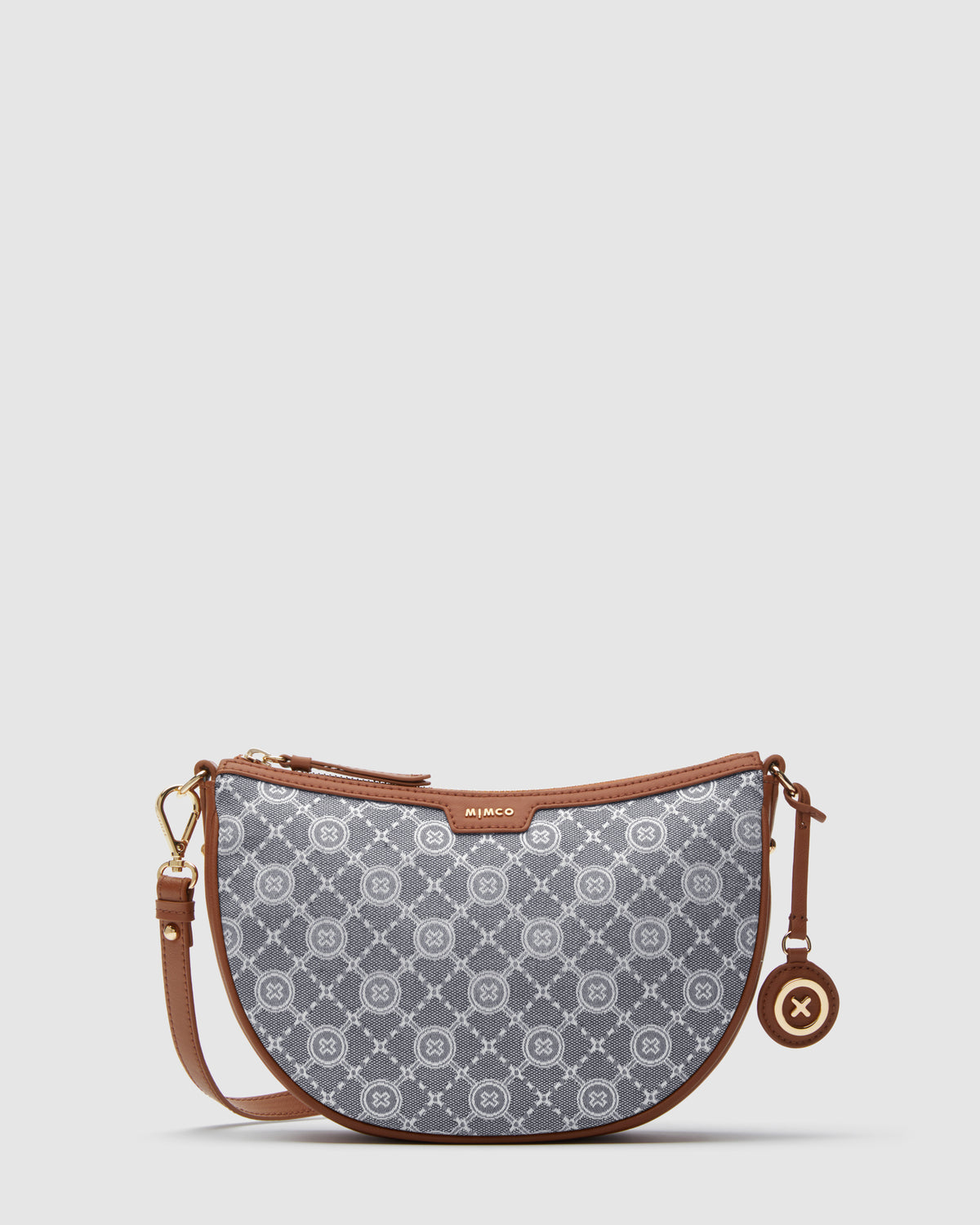 Mim-Gram Crescent Crossbody Bag - Denim