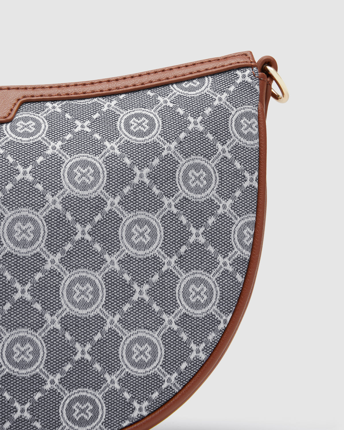Mim-Gram Crescent Crossbody Bag - Denim