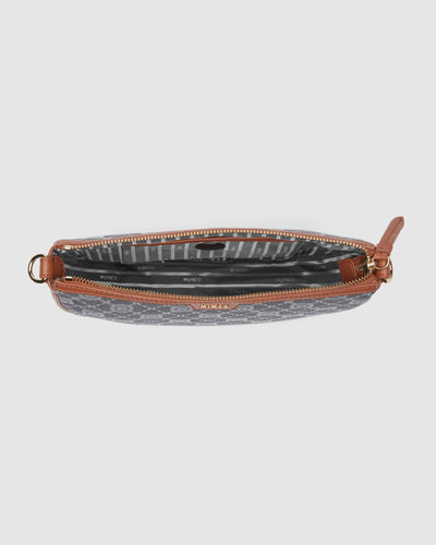 Mim-Gram Crescent Crossbody Bag - Denim